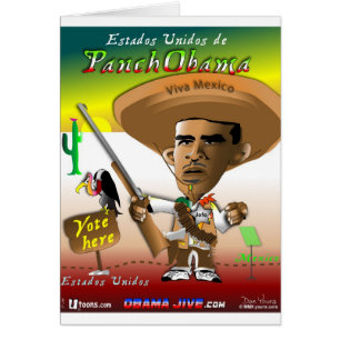 Cartão Panch Obama Vote Aqui