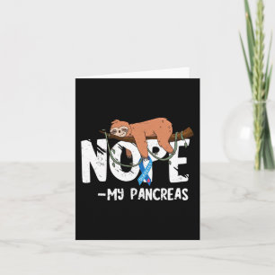 Cartão Pâncreas Diabetes Consciência do Açúcar no Sangue 