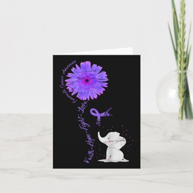 Cartão Pancreático da Oferta de Fita Roxa do Suporte de L (Frente)