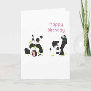 Cartão Panda branca