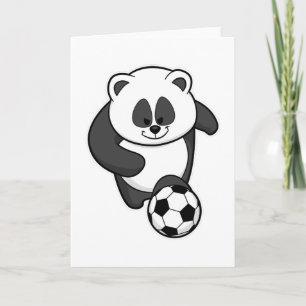 Cartão Panda como jogador de Futebol