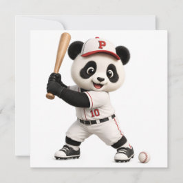 Cartão Panda de beisebol 