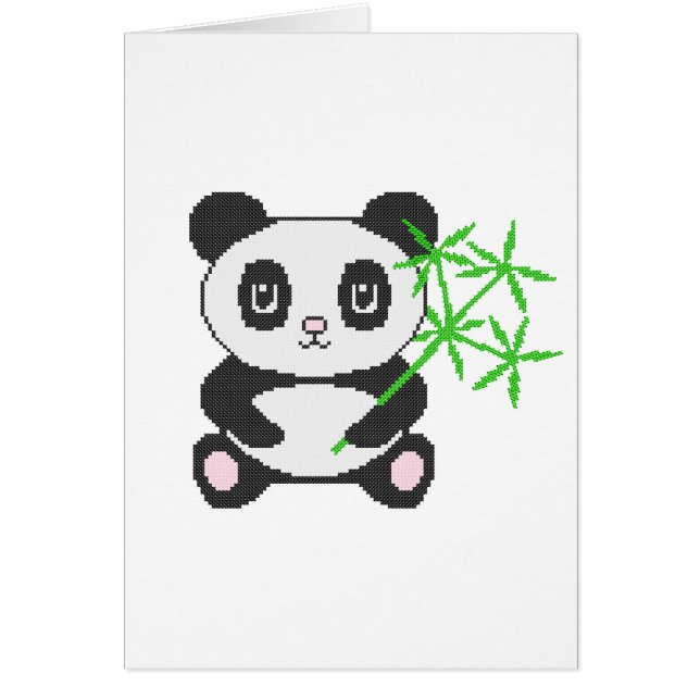 Cartão Panda engraçada (Frente)