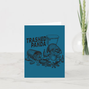 Cartão Panda Furioso Funny Esquilo Bêbado 