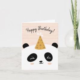 Cartão Panda Happy Birthday Card