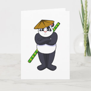 Cartão Panda na luta com bastão Artes marciais.PNG