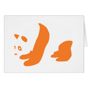 Cartão Panda (Orange)
