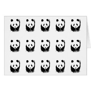 Cartão Panda Pop Art