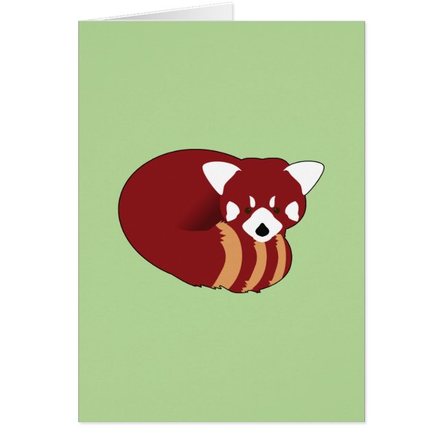 Cartão Panda Vermelho (Frente)