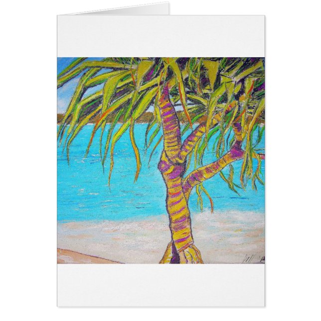 Cartão Pandanas Azuis (Frente)