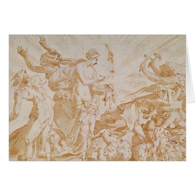 Cartão Pandora que abre a caixa (Frente Horizontal)