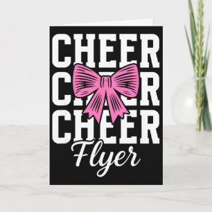 Cartão Panfleto de Torcida Coquette Panfleto de Cheerlead