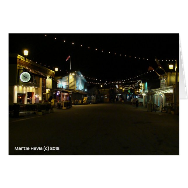 Cartão Pano dos pescadores em Monterey (Frente horizontal)