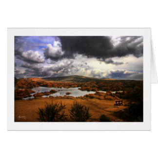 Cartão Panorama do banco - lago Watson