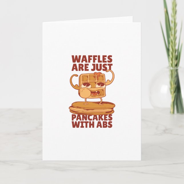 Cartão Panquecas de waffles (Frente)