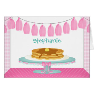 Cartão Panquecas e pijamas