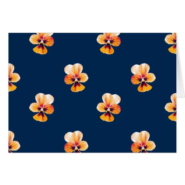 Cartão pansias laranja (Frente Horizontal)