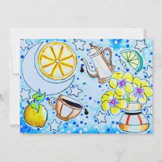 Cartão Pansy e Limão