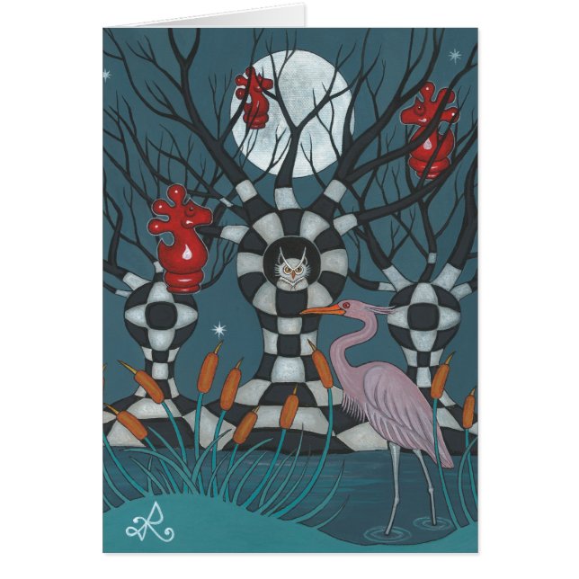 Cartão Pântano da Xadrez-Porca (Frente)