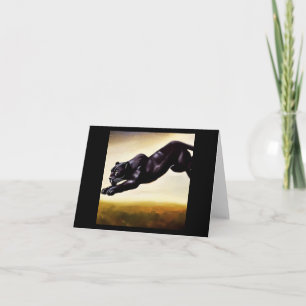 Cartão Pantera Negra (1) Gato Selvagem