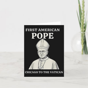 Cartão Papa Bobby Chicago - Engraçado Da Humor Católica d