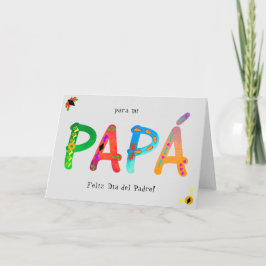 Cartão Papá Bold Geometric Boho Day Card