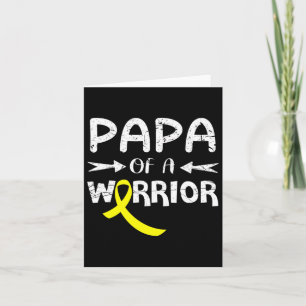 Cartão Papá De Um Guerreiro Contra O Cancer Da Infância P