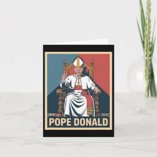 Cartão Papa Donald Pope Trump Pope Donald Trump Político