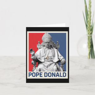 Cartão Papa Donald Pope Trump Pope Donald Trump Político