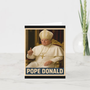 Cartão Papa Donald Pope Trump Pope Donald Trump Político
