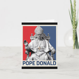 Cartão Papa Donald Pope Trump Pope Donald Trump Político