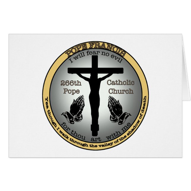 Cartão Papa Francis (Frente Horizontal)