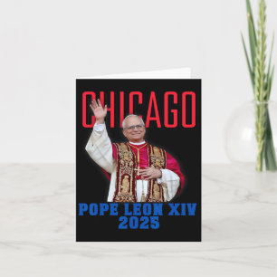Cartão Papa Leão Xiv 2025 - Primeiro Papa Americano de Ch