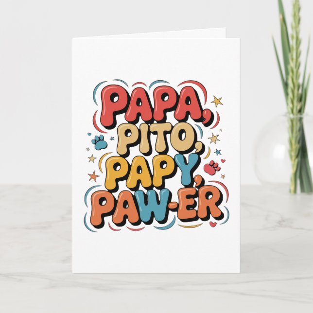 Cartão Papa Pito Pappy Pawer (Frente)