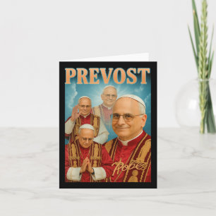 Cartão Papa Prevenir Camisa Católica Cristã Papa Leo Xiv