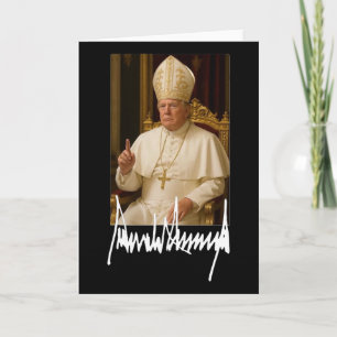 Cartão Papa Trump Engraçado Presidente Americano Trump Va