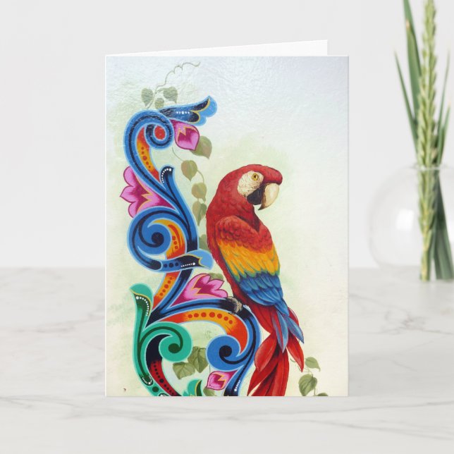 Cartão papagaio (Frente)