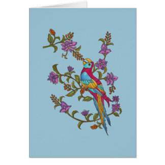 Cartão Papagaio da baga