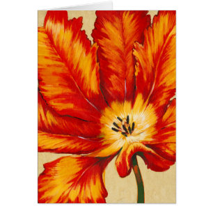Cartão Papagaio Tulipa II