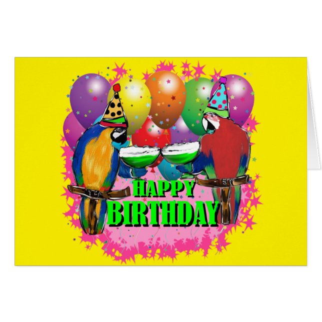 Cartão PAPagaios DE ANIVERSÁRIO (Frente Horizontal)