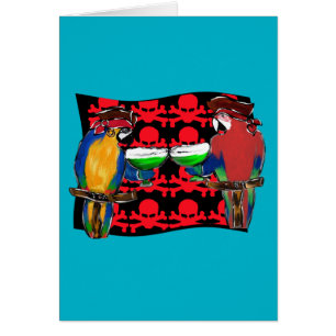 CARTÃO PAPAGAIOS PIRATAS