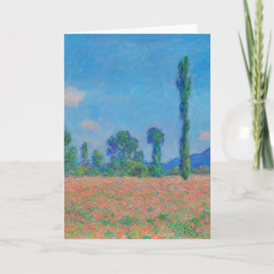 Cartão Papagaios Vermelhos Céu Azul por Monet - Campo de