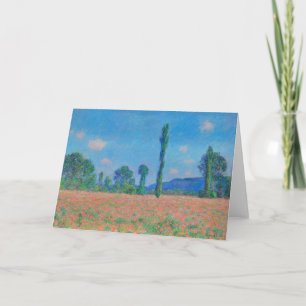 Cartão Papagaios Vermelhos Céu Azul por Monet - Campo de 