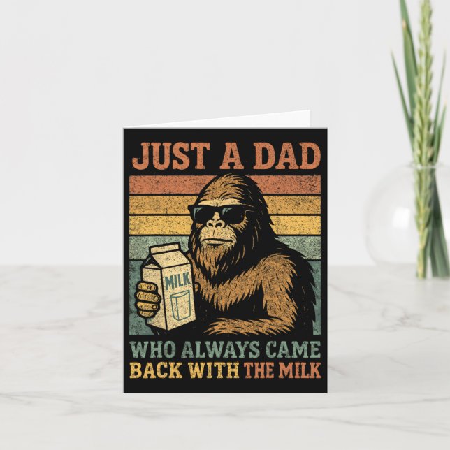 Cartão Papai Bigfoot  (Frente)