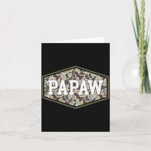 Cartão Papai Camo Camuflagem Dia dos Pais Avô