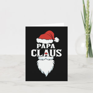 Cartão Papai Claus Papai noel Natal