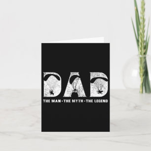 Cartão Papai de Paramotoring O Homem O Mito A Lenda Pai