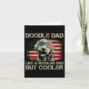 Cartão Papai Doodle Goldendoodle Papai Normal Mas Mais Le