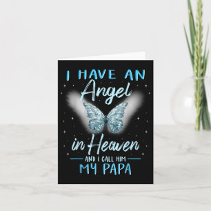 Cartão Papai, Eu Tenho Anjo Na Família Do Amor
