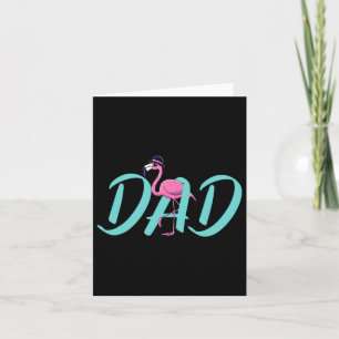 Cartão Papai Flamingo Rosa Dia Dos Pais Engraçado Pássaro